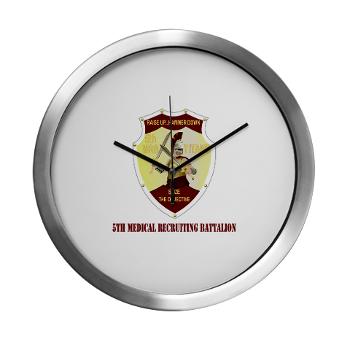 5MRB - M01 - 03 - DUI - 5th Medical Recruiting Bn with text - Modern Wall Clock - Click Image to Close