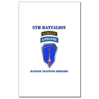 5RTB - M01 - 02 - DUI - 5th Ranger Training Bde with Text - Mini Poster Print