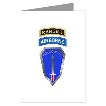 5RTB - M01 - 02 - DUI - 5th Ranger Training Bde - Greeting Cards (Pk of 10) - Click Image to Close