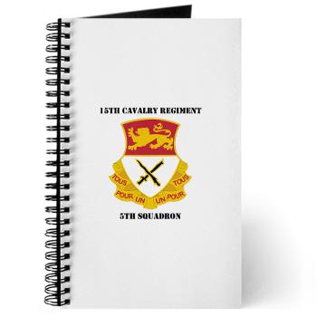 5S15CR - M01 - 02 - DUI - 5th Squadron - 15th Cavalry Regiment with Text - Journal