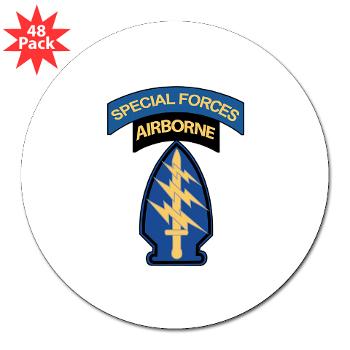 5SFGA - M01 - 01 - SSI - 5th Special Forces Grp (Abn) - 3" Lapel Sticker (48 pk)