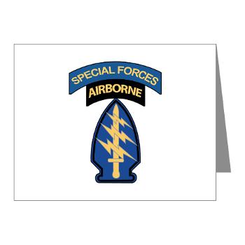 5SFG - M01 - 02 - SSI - 5th Special Forces Grp (Abn) - Note Cards (Pk of 20)