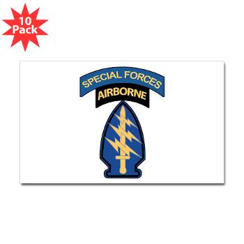 5SFG - M01 - 01 - SSI - 5th Special Forces Grp (Abn) - Sticker (Rectangle 10 pk)