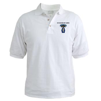 5SFG - A01 - 04 - SSI - 5th Special Forces Grp (Abn) with Text - Golf Shirt