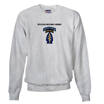 5SFG - A01 - 03 - SSI - 5th Special Forces Grp (Abn) with Text - Sweatshirt