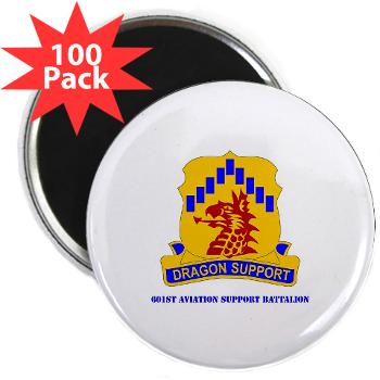 601ASB - M01 - 01 - DUI - 601st Aviation Support Bn with Text - 2.25" Magnet (100 pack)