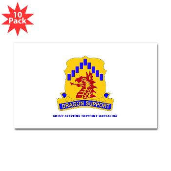 601ASB - M01 - 01 - DUI - 601st Aviation Support Bn with Text - Sticker (Rectangle 10 pk)