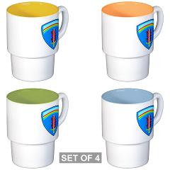 60ED - M01 - 03 - 3rd 60th Engineer Detachment (Geospatial) Stackable Mug Set (4 mugs)