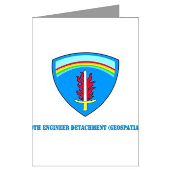 60ED - M01 - 02 - 3rd 60th Engineer Detachment (Geospatial) with Text Greeting Cards (Pk of 10)