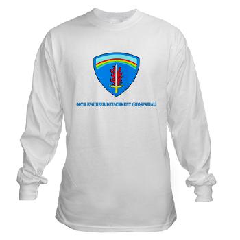 60ED - A01 - 03 - 3rd 60th Engineer Detachment (Geospatial) with Text Long Sleeve T-Shirt - Click Image to Close