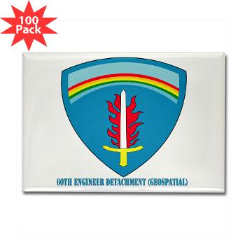 60ED - M01 - 01 - 3rd 60th Engineer Detachment (Geospatial) with Text Rectangle Magnet (100 pack)