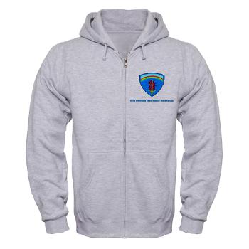 60ED - A01 - 03 - 3rd 60th Engineer Detachment (Geospatial) with Text Zip Hoodie - Click Image to Close