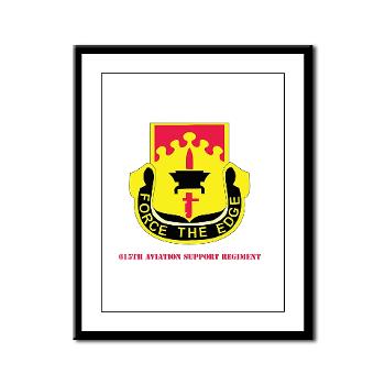 615ASB - M01 - 02 - DUI - 615th Aviation Support Battalion with Text - Framed Panel Print - Click Image to Close