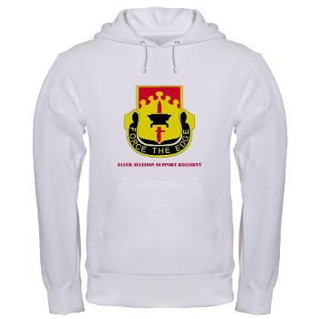 615ASB - A01 - 03 - DUI - 615th Aviation Support Battalion with Text - Hooded Sweatshirt