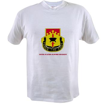 615ASB - A01 - 04 - DUI - 615th Aviation Support Battalion with Text - Value T-shirt