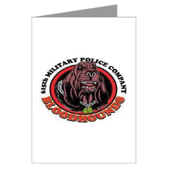 615MPC - M01 - 02 - 615th Military Police Company - Greeting Cards (Pk of 10) - Click Image to Close