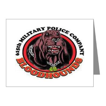 615MPC - M01 - 02 - 615th Military Police Company - Note Cards (Pk of 20) - Click Image to Close