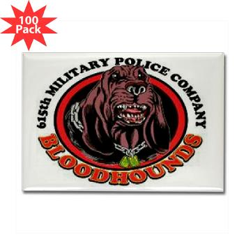 615MPC - M01 - 01 - 615th Military Police Company - Rectangle Magnet (100 pack) - Click Image to Close