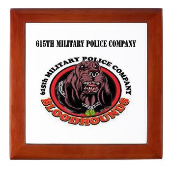615MPC - M01 - 03 - 615th Military Police Company with Text - Keepsake Box