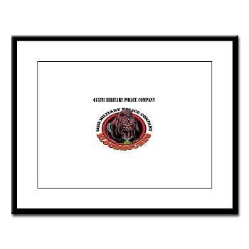 615MPC - M01 - 02 - 615th Military Police Company with Text - Large Framed Print