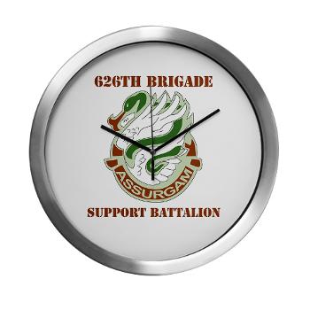626BSBA - M01 - 03 - DUI - 626th Brigade - Support Bn - Assurgam with Text - Modern Wall Clock