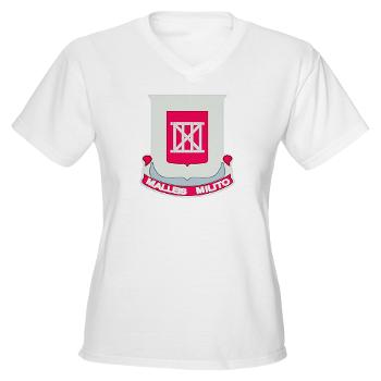 62EB- A01 - 04 - DUI - 62nd Engineer Bn - Women's V-Neck T-Shirt