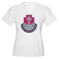 62MB - A01 - 04 - DUI - 62nd Medical Brigade Women's V-Neck T-Shirt