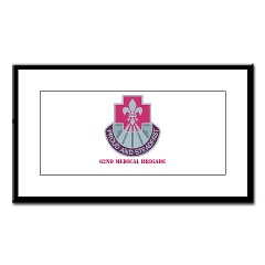 62MB - M01 - 02 - DUI - 62nd Medical Brigade with Text Small Framed Print