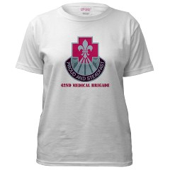 62MB - A01 - 04 - DUI - 62nd Medical Brigade with Text Women's T-Shirt - Click Image to Close