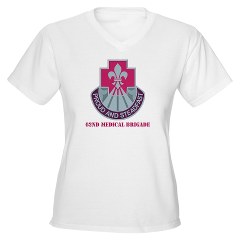 62MB - A01 - 04 - DUI - 62nd Medical Brigade with Text Women's V-Neck T-Shirt - Click Image to Close