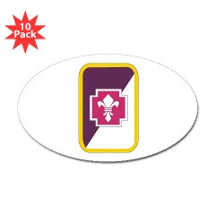 62MB - M01 - 01 - SSI - 62nd Medical Brigade Sticker (Oval 10 pk) - Click Image to Close