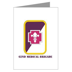 62MB - M01 - 02 - SSI - 62nd Medical Brigade with Text Greeting Cards (Pk of 10) - Click Image to Close