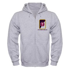 62MB - A01 - 03 - SSI - 62nd Medical Brigade with Text Zip Hoodie
