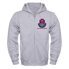 62MB - A01 - 03 - DUI - 62nd Medical Brigade with Text Zip Hoodie