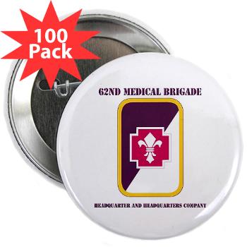 62MBHHC - M01 - 01 - DUI - Headquarter and Headquarters Company with Text 2.25" Button (100 pack) - Click Image to Close