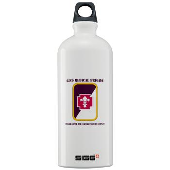 62MBHHC - M01 - 03 - DUI - Headquarter and Headquarters Company with Text Sigg Water Bottle 1.0L
