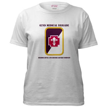 62MBHHC - A01 - 04 - DUI - Headquarter and Headquarters Company with Text Women's T-Shirt