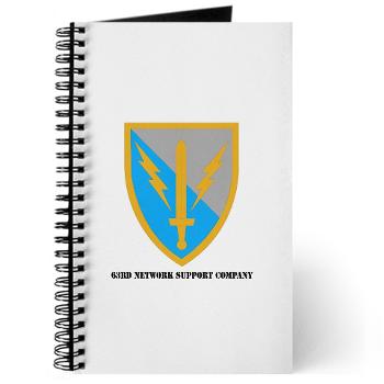 63NSC - M01 - 02 - DUI - 63rd Network Support Company with Text Journal