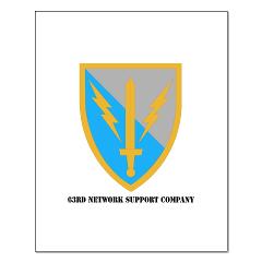 63NSC - M01 - 02 - DUI - 63rd Network Support Company with Text Small Poster - Click Image to Close