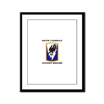 66CAB - M01 - 02 - SSI - 66th Combat Aviation Brigade with Text - Framed Panel Print