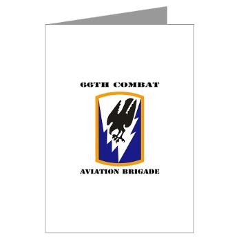 66CAB - M01 - 02 - SSI - 66th Combat Aviation Brigade with Text - Greeting Cards (Pk of 10)