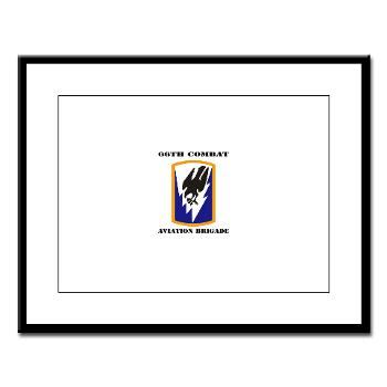 66CAB - M01 - 02 - SSI - 66th Combat Aviation Brigade with Text - Large Framed Print