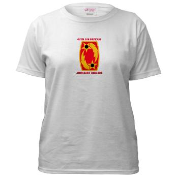 69ADAB - A01 - 04 - SSI - 69th Air Defense Artillery Brigade with Text - Women's T-Shirt