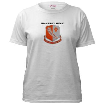 69SB - A01 - 04 - DUI - 69th Signal Battalion with Text - Women's T-Shirt