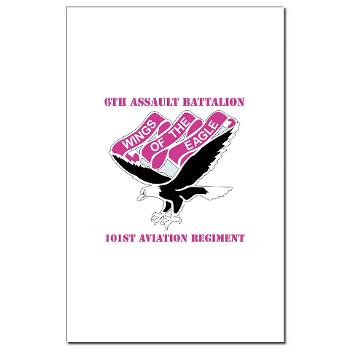 6AB101AR - M01 - 02 - DUI - 6th Aslt Bn - 101st Aviation Regiment with Text Mini Poster Print