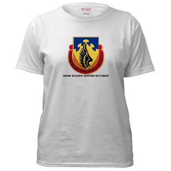 602ASB - A01 - 04 - DUI - 602 Aviation Support Bn with text - Women's V-Neck T-Shirt - Click Image to Close