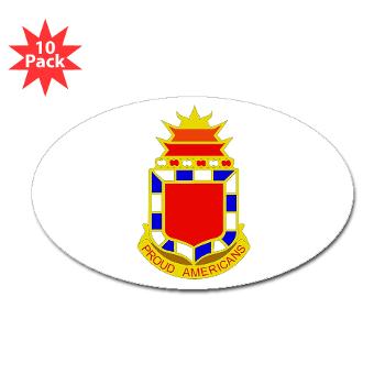 6B32FAR - M01 - 01 - DUI - 6th Battalion - 32nd FA Regiment - Sticker (Oval 10 pk)