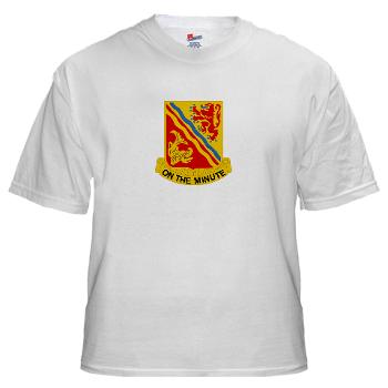 6B37FA - A01 - 04 - DUI - 6th Battalion, 37th Field Artillery White T-Shirt - Click Image to Close