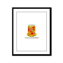 6B37FA - M01 - 02 - DUI - 6th Battalion, 37th Field Artillery with Text Framed Panel Print - Click Image to Close