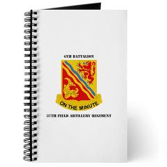 6B37FA - M01 - 02 - DUI - 6th Battalion, 37th Field Artillery with Text Journal